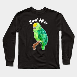 Parrot Bird Mom Long Sleeve T-Shirt